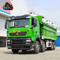 Camion benne Sinotruk Howo d'occasion, modèle U, 400 CV, 8x4, avec benne basculante fermée