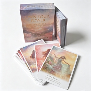 Cartas de <span class=keywords><strong>Tarot</strong></span> Impresas Profesionalmente Personalizadas OEM, Baraja de Oráculo Positivo para el Destino con Guía y Caja - Product Image 6
