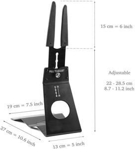 Soporte de reparación de ebike portátil de alta resistencia soporte vertical de bicicleta en forma de L soporte de rueda de bicicleta ajustable Estacionamiento - Product Image 6