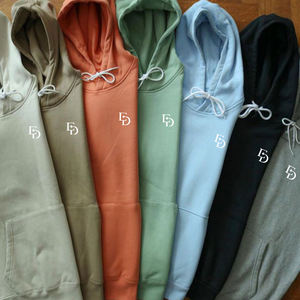 定制男装连帽衫落肩套头衫街头风格宽松合身毛衣棉500Gsm连帽衫定制丝网印花连帽衫 - Product Image 2