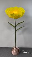 Grande lampe électromécanique à fleurs en soie pour mariage, décoration de scène de remise de diplôme de Noël, Thanksgiving, Saint-Valentin