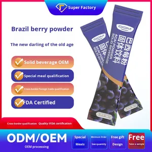 Yabani Acai Meyvesi ve Sebze Lif Tozu OEM Öğün Yerine Geçen Diyet Lif Saf Meyve Tozu Etiket Desteği Sınır Ötesi Satış - Product Image 3