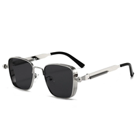 Montures de lunettes épaisses personnalisées avec logo 2025, montures de lunettes de soleil en métal de luxe, tendance populaire, lunettes de soleil pour hommes
