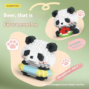 W1508 Série Animaux Micro Blocs <span class=keywords><strong>de</strong></span> Construction <span class=keywords><strong>Mini</strong></span> Briques Panda Puzzle DIY Figurines Jouets Micro Blocs <span class=keywords><strong>de</strong></span> Particules pour Cadeau <span class=keywords><strong>de</strong></span> Noël - Product Image 4