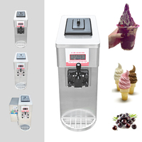 Machine à glace commerciale mini en acier inoxydable Ali Baba Top Products, 3 saveurs