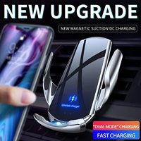Penjualan terlaris produk 2024 15W pengisi daya mobil nirkabel penjepit otomatis induksi dudukan telepon untuk iPhone Samsung Xiaomi ponsel