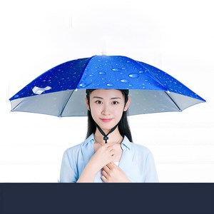 Nouveau Design Anti Soleil Pluie Pêche Parapluie Chapeau Pliable En Plein Air Chapeaux Parapluie Randonnée Camping Plage Cap Tête Chapeaux - Product Image 3