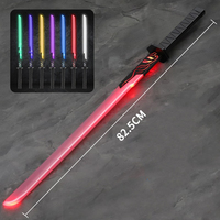 Espada Ninja de Silicona Promocional al por Mayor, con Luces LED, Sonido y Efecto Luminoso