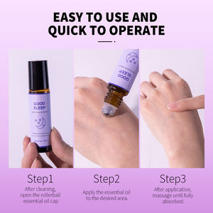 100% puro orgánico ricino lavanda jengibre cuerpo masaje aceite rollo botella aceite vegetal Natural a granel Aroma sueño mezclas para parejas - Product Image 4