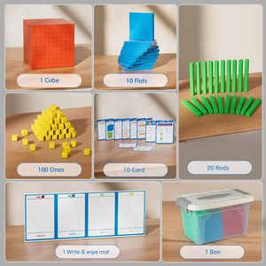 Toán học lôi cuốn Dạy đồ chơi cơ sở Mười khối thiết lập Đồ chơi giáo dục trong trường học hoặc nhà - Product Image 4