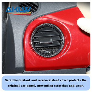 Marco de Rejilla de Ventilación de Aire Acondicionado Lateral de Fibra de Carbono para Automóvil, 2 Piezas para <span class=keywords><strong>Fiat</strong></span> <span class=keywords><strong>500</strong></span> - Product Image 6