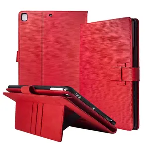 Lüks üst tahıl hakiki deri anti radyasyon emf flip tablet kapak kartlıklı cüzdan laptop çantası Ipad hava için 23456 pro 9.7