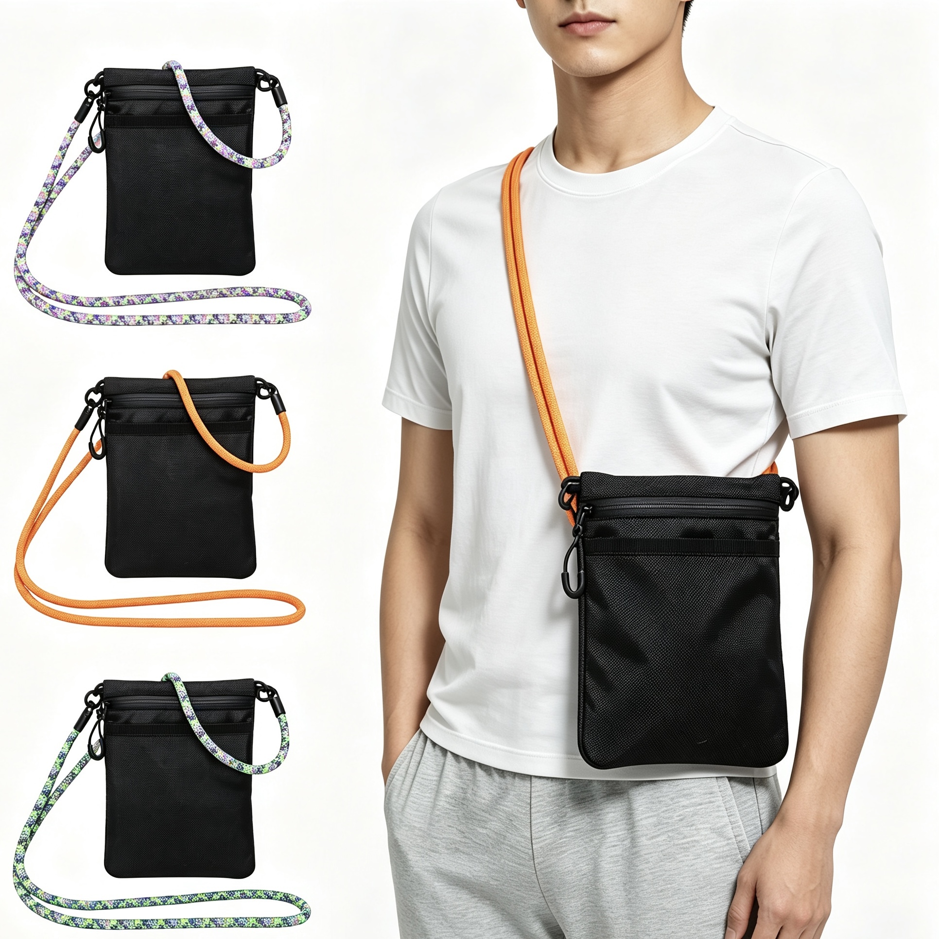 Small Men Messenger Bag Casual Single Shoulder
