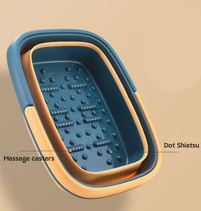 Vente en gros carré 15L bain de pieds pliant seau voyage Portable bain de pieds <span class=keywords><strong>massage</strong></span> pliable pieds bain bassin - Product Image 6