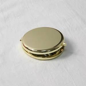 Double-Sided <b>Small</b> <b>Mirror</b> Portable Folding <b>Round</b> Makeup <b>Mirror</b> Rose Gold Simple Mini Men and Women Handheld Pocket <b>Mirror</b> - Product Image 4