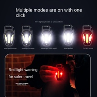 Lampe de travail multifonctionnelle Cob en alliage d'aluminium Lampe de nuit de camping rechargeable Porte-clés Lampe de travail portable à LED