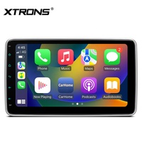 Stereo Mobil Universal Single Din Linux 10,1 Inci Dengan CarPlay Android Auto Layar QLED DSP Input Output RCA Radio Chip -XTRONS