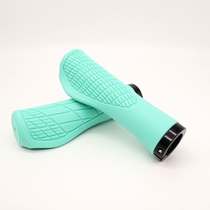 Poignées de guidon de vélo de montagne antidérapantes, confortables et verrouillables, en caoutchouc souple, pièces de vélo de montagne - Product Image 5