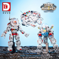 DK 5028 2024 NOUVEAU Modèle de briques techniques d'astronaute spatial 3 en 1, jouet à assembler pour enfants, cadeaux, 850 pièces, ensembles de blocs de construction