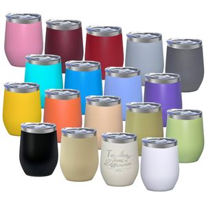 <span class=keywords><strong>Vaso</strong></span> de Vino Personalizado de Acero Inoxidable con Tapa, 12 oz, <span class=keywords><strong>Vaso</strong></span> de Vino Aislado sin Tallo, <span class=keywords><strong>Vaso</strong></span> de Vino de Doble Pared con Aislamiento al Vacío, <span class=keywords><strong>Vaso</strong></span> para Café - Product Image 1