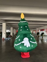 Costume gonflable de mascotte d'arbre de Noël de haute qualité, idéal pour la publicité active, les cadeaux de festival et les tenues de scène cosplay