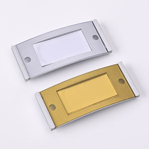 Badge Nominativo Personalizzabile Riutilizzabile per Ufficio, Spilla per Dipendenti, Badge in Metallo, Distintivo in Lega di Alluminio con Spilla di Sicurezza - Product Image 6