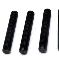 Tige filetée en acier au carbone oxydé noir pour structure en acier