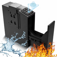 Caja Fuerte Biométrica de Acero Aleado con Triple Bloqueo, Deslizamiento Automático, Código de Huella Digital y Llave, para Hogar, Oficina, Mesita de Noche, Armas