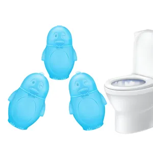 Super Leuke Blauwe Pinguïn Automatische Toiletpot Schoner