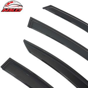 Viseras deflectores de ventana de acrílico ahumado para Subaru Legacy Sedan 15-19, juego de 4 piezas - Product Image 4