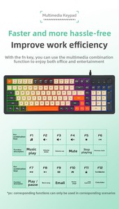 <span class=keywords><strong>Teclado</strong></span> Mecánico para Juegos K686 PRO de 101 Teclas, RGB, Tres Modos, USB-C, Conector Intercambiable en Caliente, Perilla Giratoria Programable - Product Image 4