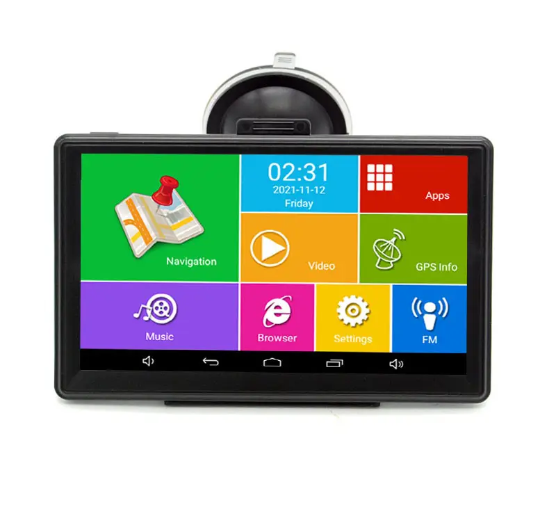 7-дюймовый портативный GPS навигации с системой Android 6,0 сенсорный экран 1 Гб DDR 16 Гб GPS навигатор Бесплатная последнюю версию карты для автомобилей и грузовиков