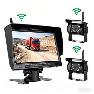 Kit Moniteur Sans Fil Robuste 7 Pouces, Caméra de Recul Sans Fil 720P/1080P avec Vision Nocturne IR pour Camions Semi-Remorques, Camions Miniers, Grues à Tour - Product Image 1