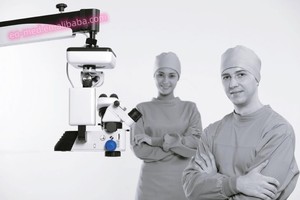 Microscope binoculaire ophtalmique EOM-500 d'opération conçu pour des hôpitaux de clinique avec le système entièrement intégré d'enregistrement de HD - Product Image 5