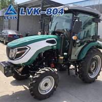 Tracteur agricole 4x4 de 80 CV pour le marché chinois, avec attelage 3 points pour le labour des champs et la culture du riz