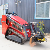 HAVTEK Skid Steer Euro 5 Epa Diesel Skid Steer Mini Track Skid Steer Loader 1300kg foresta traccia tosaerba ad alte prestazioni