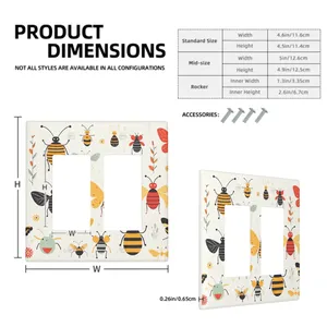 Cache-interrupteur décoratif 2 gangs pour meubles, personnalisable avec image - Product Image 5