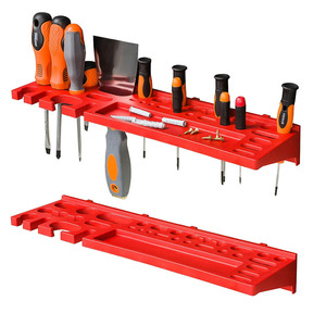 Plastic Storage <strong>Bin</strong> for Garage 1728x780mm Pegboard Wall Organizer, Storage System With 30 <strong>Red</strong> Stackable Boxes - Product Image 6