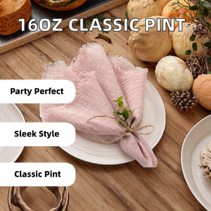 Servilletas Cuadradas de Lino y Algodón, Color Rosa Empolvado, Lavables, Ecológicas, para Uso en el Hogar y en Aviones, 45 cm, con Flecos - Product Image 2