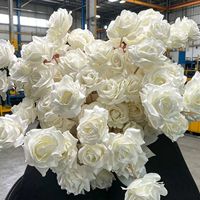 Flores Artificiales de Seda Hechas a Mano de Alta Gama para Decoración de Juegos de Mesa y Bodas, Adornos de Navidad y Año Nuevo