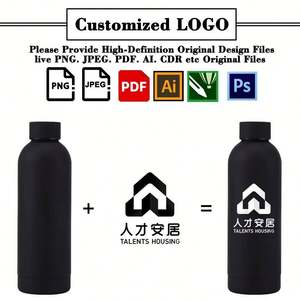 Botella de Agua Deportiva Personalizable con Logotipo de Empresa LCC622, Regalo Promocional, Botella de Agua de Acero Inoxidable Personalizada - Product Image 2