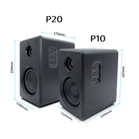 Altavoz Wood Construction 2.0 con 60W de Potencia de Salida Alta, Bajos Profundos, Calidad de Sonido Superior, Altavoz para PC y TV