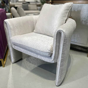 Sillones Modernos de Salón Estilo Real, Sillón Individual Tapizado en Terciopelo para Sala de Estar, Cómodo Sillón <span class=keywords><strong>Club</strong></span> con Brazos Curvos - Product Image 3