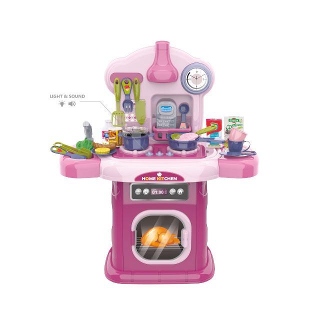 Kitchen Play Set For Kids Little Cooking Table With Stir Fry and Boil Water Little Chef Pretend play Set