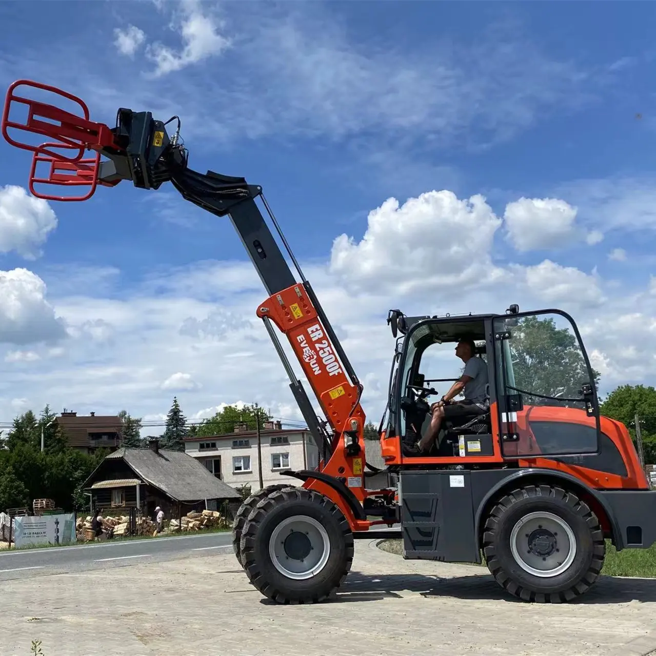 Everun ER2500F 2500kg Wheel Loader Compacted small Construction Telescopic Loaders for sale