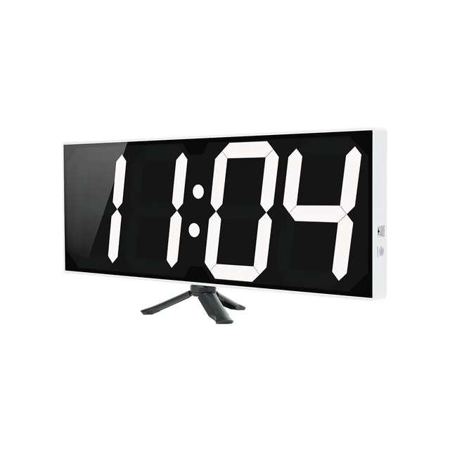 Digital Electronic Plastic Wall Clock with GPS and WiFi Synchronization for Home and Office Use