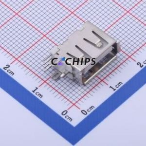 906-852A1014D10200 <b>USB</b> Connector Through hole Component (THT) Connector Type-<b>A</b> <b>USB</b> <b>2.0</b> Female Side Insert - Product Image 1