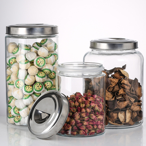 <span class=keywords><strong>ECOBOX</strong></span>-Tarros de vidrio para alimentos a granel con tapa de acero inoxidable, recipientes de almacenamiento de alimentos sellados ecológicos (3.2L 8L-) para uso en cocina - Product Image 1