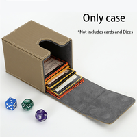 Boîte de rangement pour cartes MTG Commander, étui en cuir pour cartes TCG avec fermeture magique