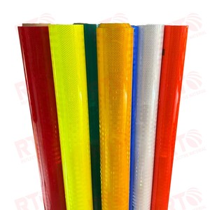 ورق فينيل عاكس عالي الوضوح بألوان متنوعة مقاوم للعوامل الجوية لإشارات السلامة المرورية، متوفر مباشرة من المصنع - Product Image 6